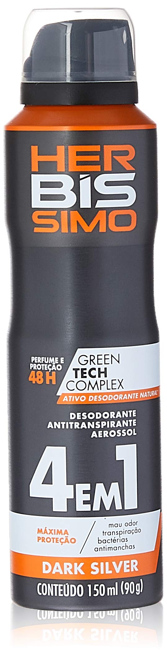 Desodorante Aero Antitranspirante, Herbissimo - Dark Silver 150 Ml